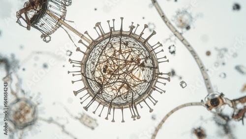 Microscopic view of a livin...