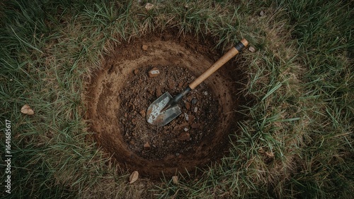 Creating a fire pit by digg...