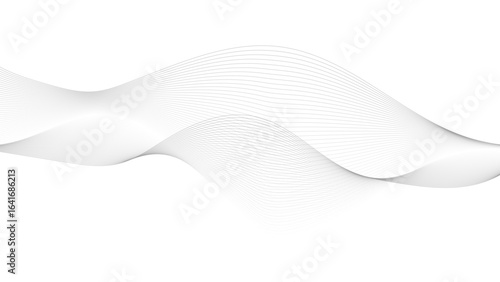 Abstract vector background with black wavy lines. Stylized line art background. Vector illustration of smoky waves background.
