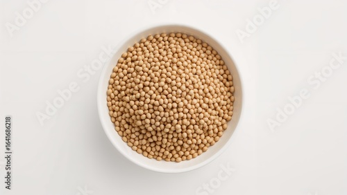 Fresh buckwheat in a contai...