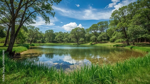 Idyllic natural pool amidst...