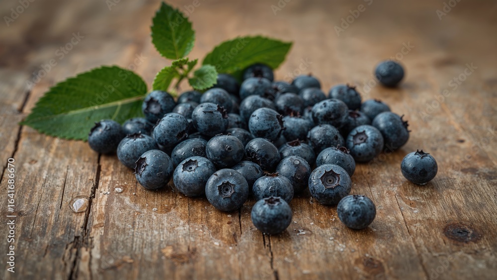 Close-up of mature blueberries against a timber backdrop. Tasty fruit scenery. Close-up of mature blueberries against a timber backdrop. Tasty fruit scenery.
