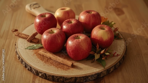A collection of ripe apples...