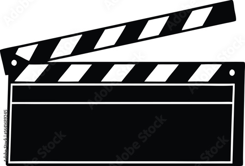 movie clapper board vector