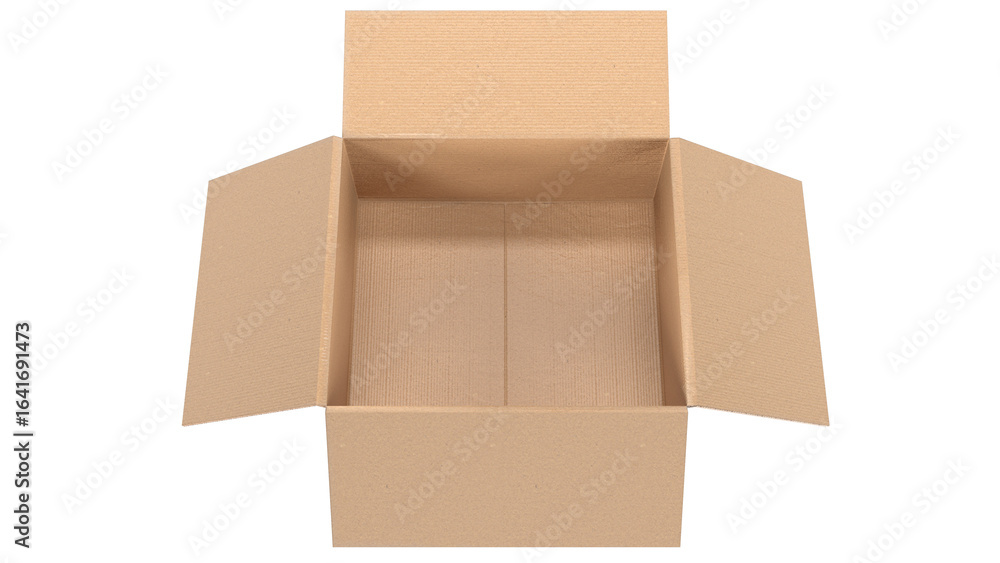 open cardboard box open cardboard box