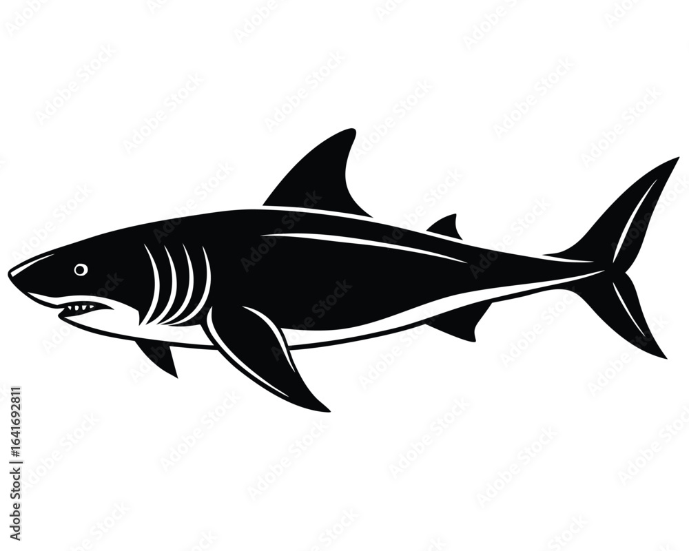 Fototapeta premium Shark Silhouette