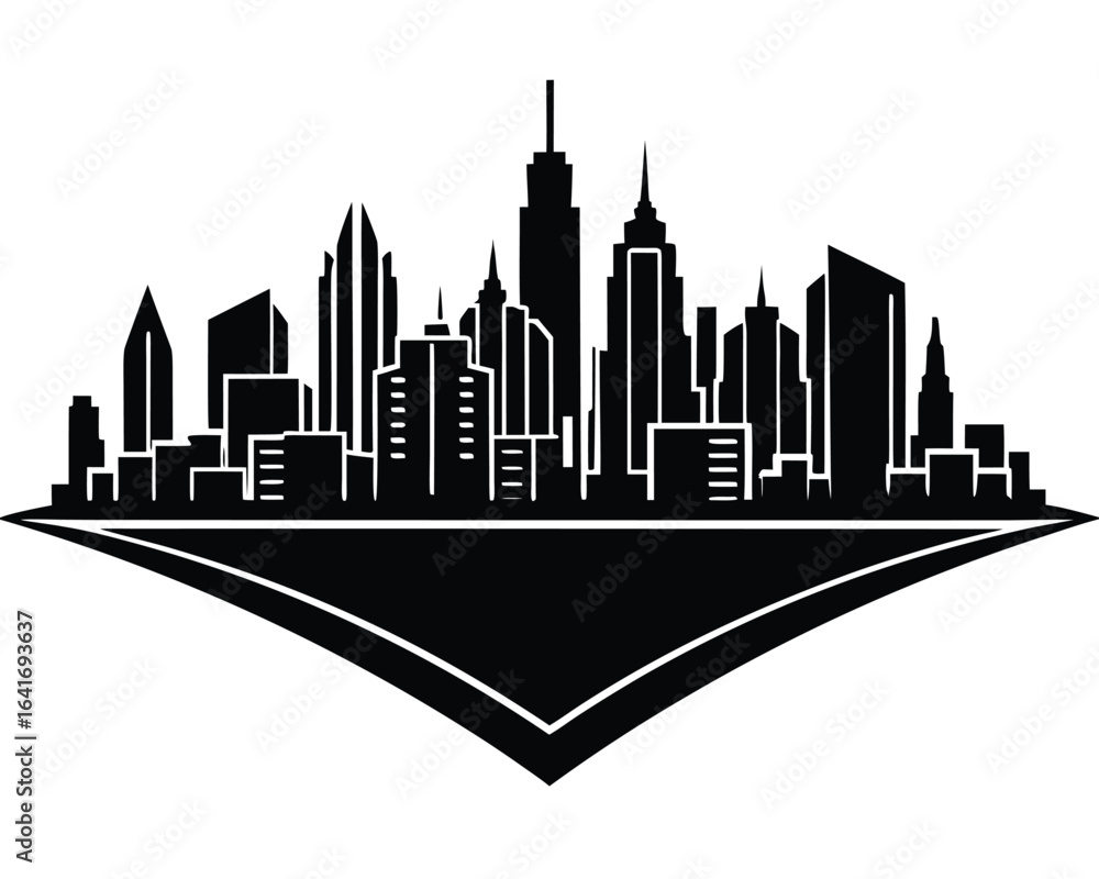 Fototapeta premium Skyline Silhouette