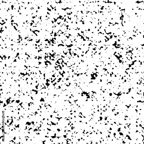 Seamless pattern, rough vector background, black and white