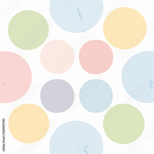 simple seamlees big pink colour polka dot pattern on sky water colour background Free Vector
2