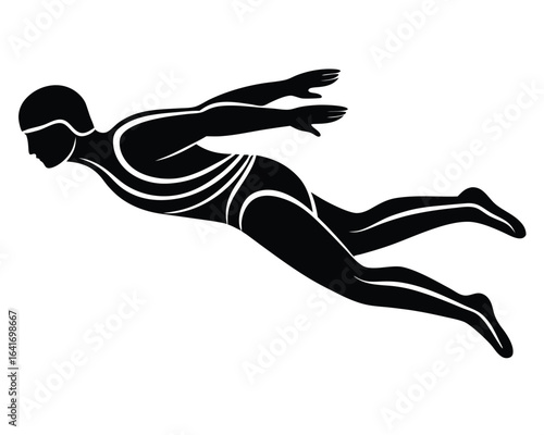 Swimmer Silhouette