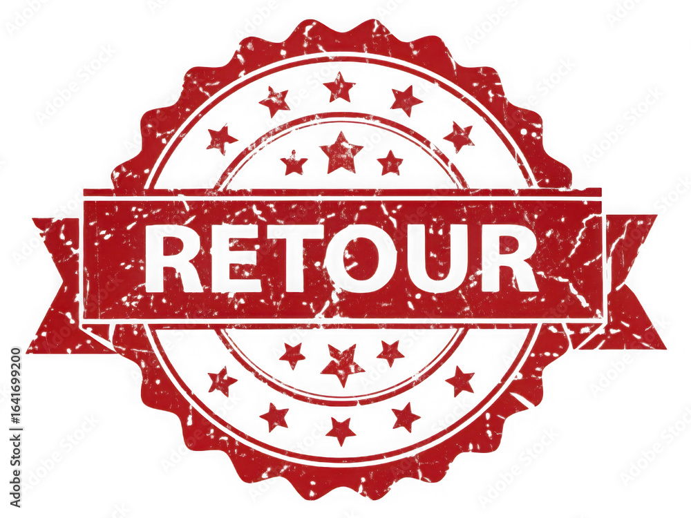 custom made wallpaper toronto digitalRed circular stamp with the word retour in the center isolated on transparent background