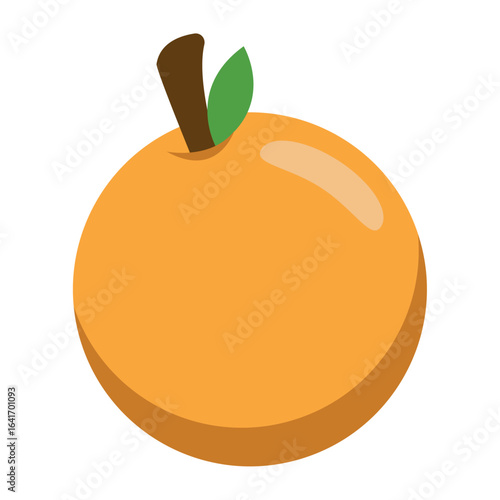 Isolated colored orange fruit icon Vector