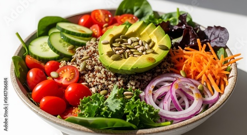 Wallpaper Mural Delicious and Healthy Quinoa Salad Bowl (AI Generated) Torontodigital.ca