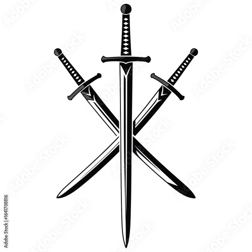 two crossed swords