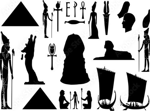 egypt silhouettes
