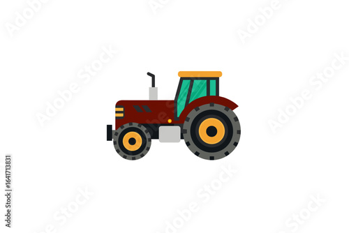 tractor isolated on white background