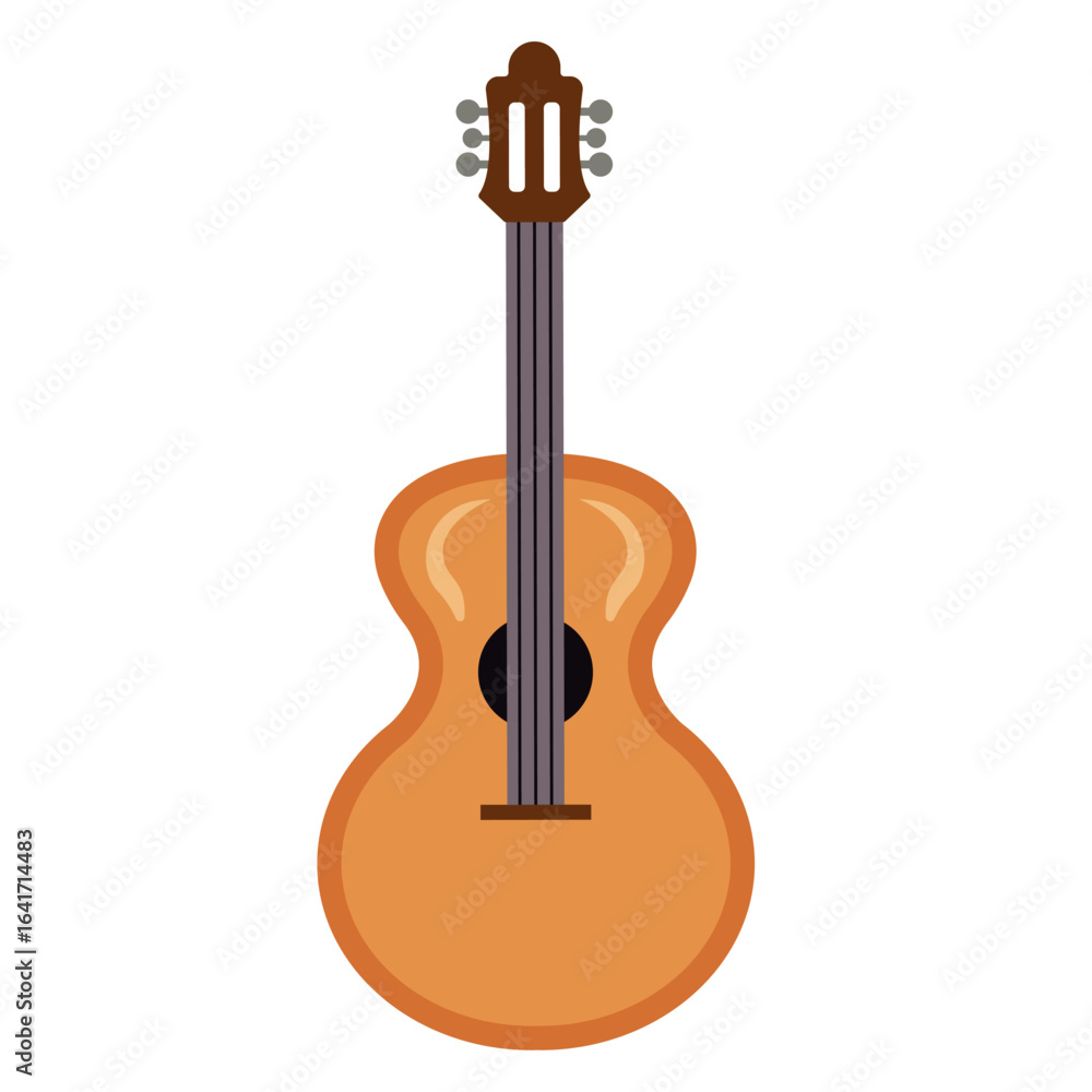 Fototapeta premium Classical acoustic guitar. Vector