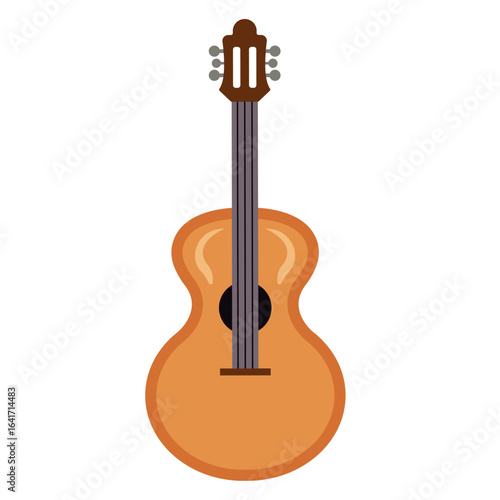 Classical acoustic guitar. Vector
