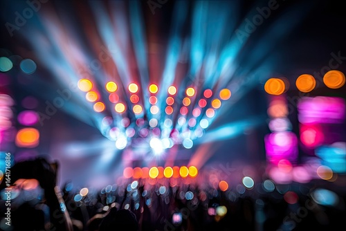 Wallpaper Mural Blurry concert stage lights Torontodigital.ca
