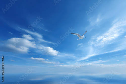 photorealistic ultraminimalist depiction of contemporary sky ideal for website homepage