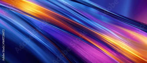 The Vibrant Waves of Colorful Light Creating Dynamic Abstract Patterns