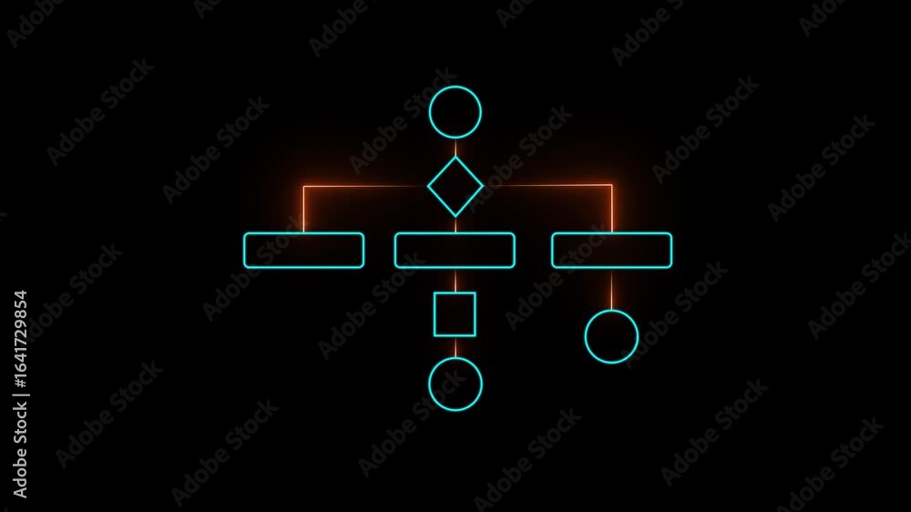 Business process and workflow automation with flowchart. Business and ...