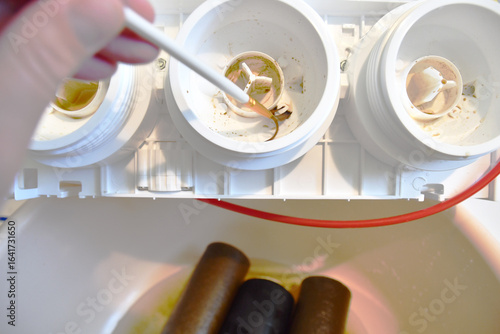 water purification filter cartridge replacement