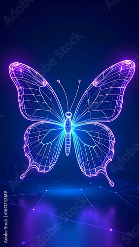 Abstract butterfly design
