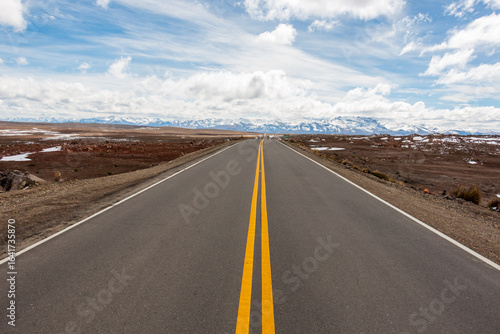 Plateau Andes Peru mountain road