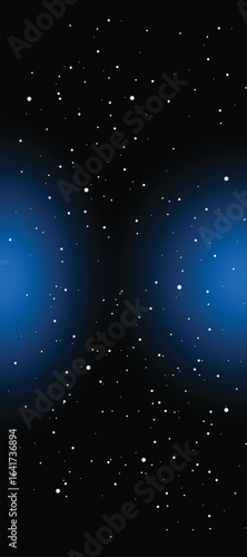 Space galaxy background with many stars. Space infinity with milky way starlight glow astronomical vector background	