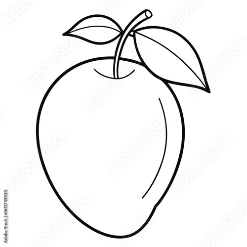 black and white mango