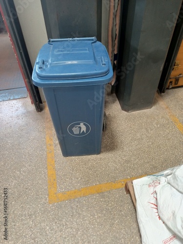 Waste bin in the warehouse 
