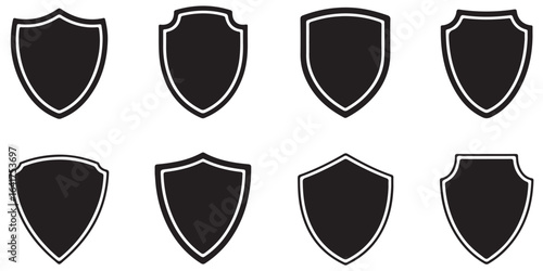 sheilds icon silhouttes