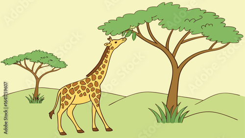 giraffe in the grass