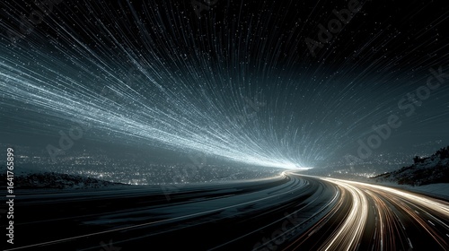 A 3d hologram of data symbolizing an AI agent and AGI technology using agentic superintelligence in the future for autonomy and the growth of ASI during the singularity