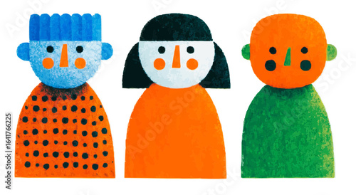 Isolate, vector children's illustration, fabulous characters, for decorating children's web design, creative style Freaks, vector graphics for sites, landing pages, advertising, web design