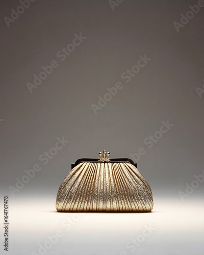 Golden Embossed Clutch: A Classic Evening Accessory