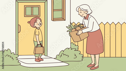 grandmother and granddaughter