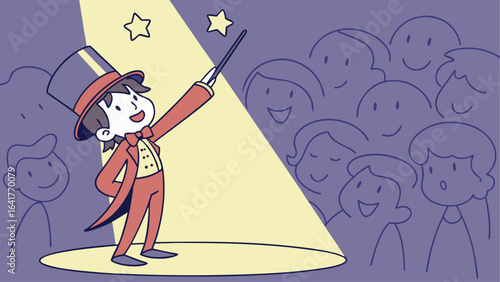 halloween witch with a broom