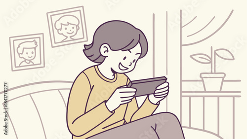 woman drinking coffee