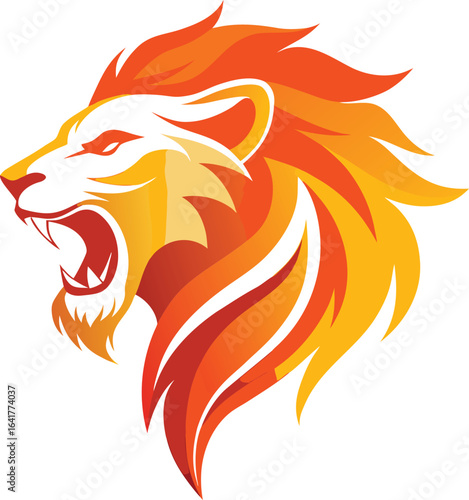 vector image of a lion