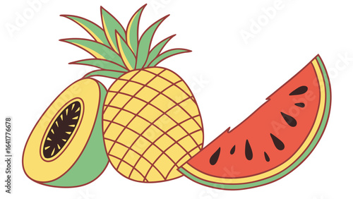 illustration of a pineapple