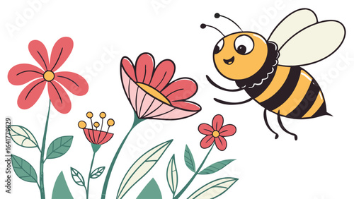 bee and flower