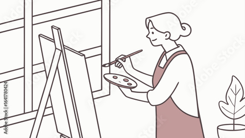 artist at work