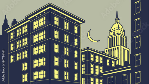 vector illustration of a city