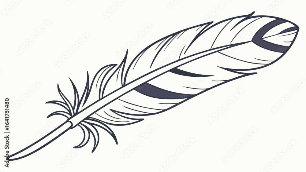 Obraz premium feather and ink