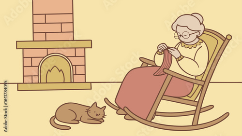old woman with a suitcase