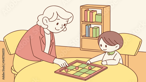 grandmother and granddaughter