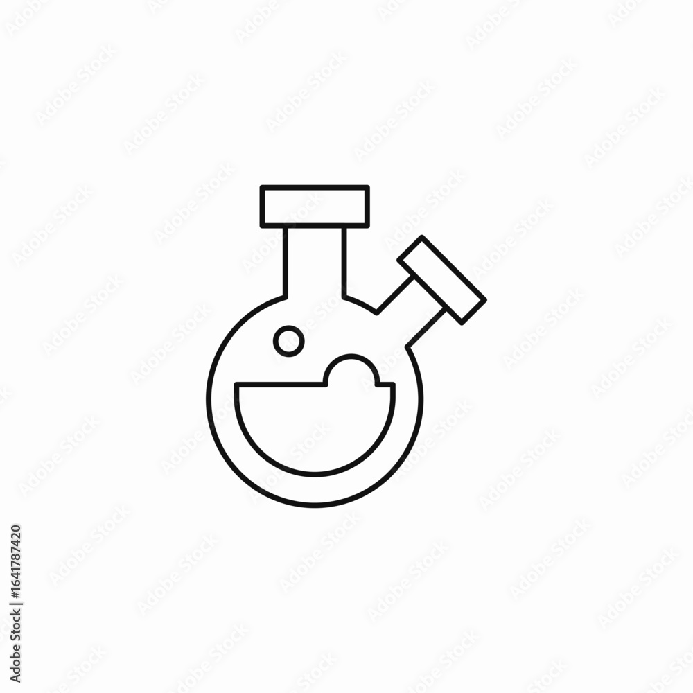 Obraz premium two neck flask icon sign vector