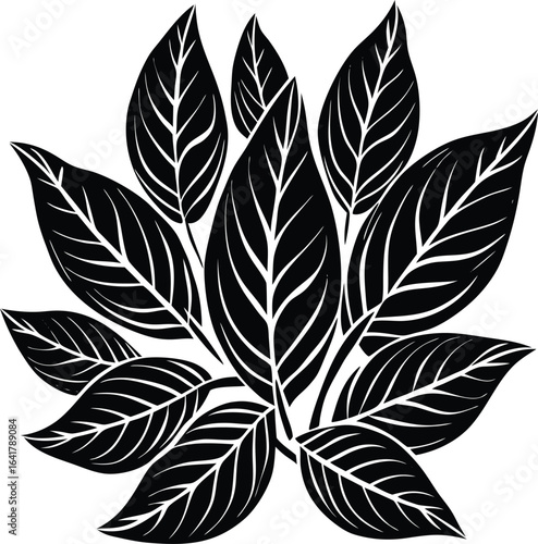 Vector Leaf Pattern Brush Pack for Illustrator and Graphic Design